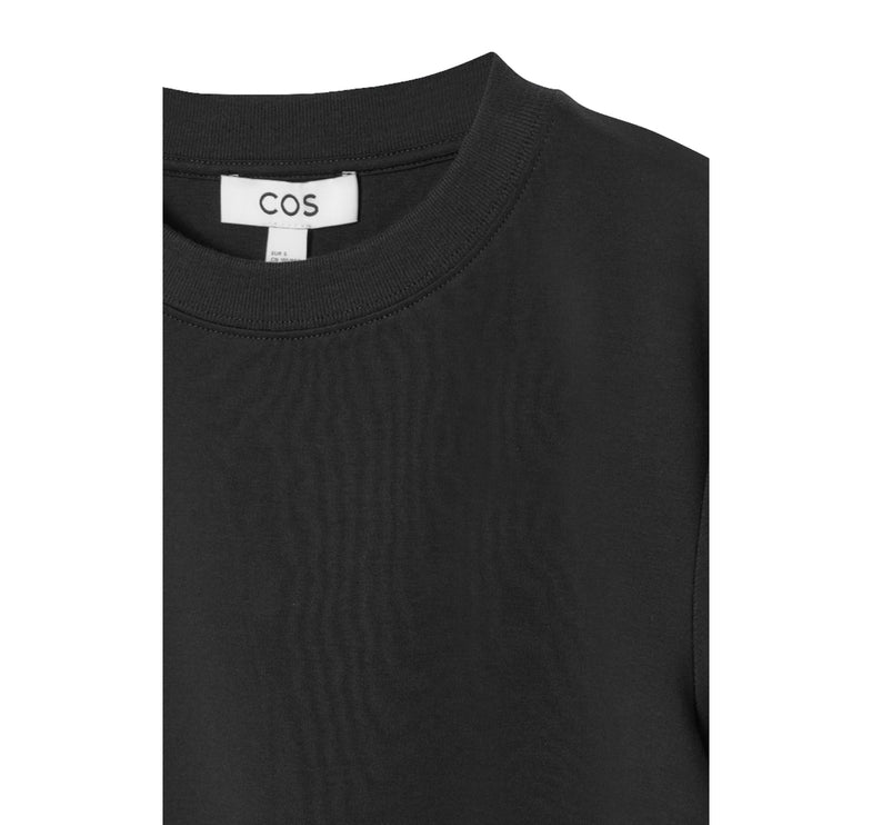 COS Women's Clean Cut Regular Long Sleeved T-Shirt Black