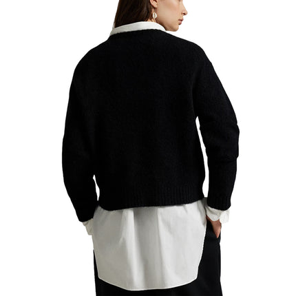 Polo Ralph Lauren Women's The Ralph & Ricky Tuxedo Bear Sweater Polo Black Multi - Hızlı Teslimat