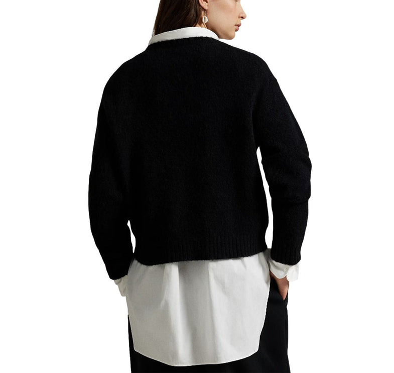 Polo Ralph Lauren Women's The Ralph & Ricky Tuxedo Bear Sweater Polo Black Multi - Hızlı Teslimat