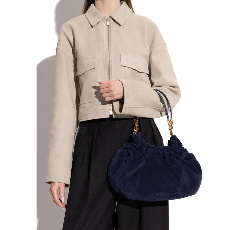 DeMellier London Women's The Midi Miami Navy Suede