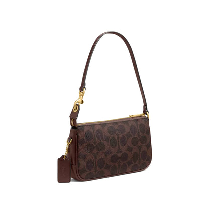 Coach Women's Plaza Bag 18 In Signature Canvas Brass/Maple