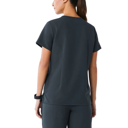 FIGS Women's Casma Three Pocket Scrub Top Dark Harbor