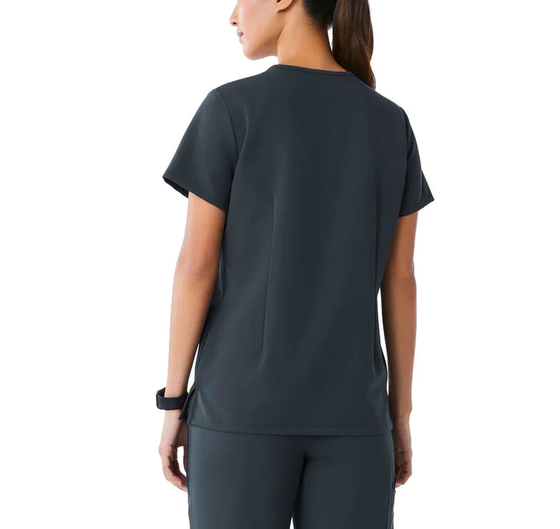 FIGS Women's Casma Three Pocket Scrub Top Dark Harbor