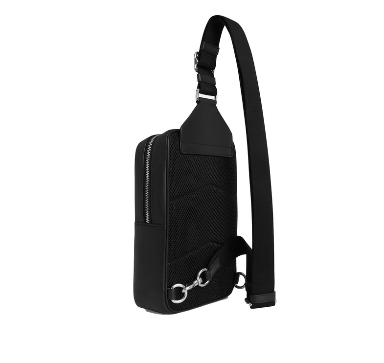 Coach Unisex Ray Pack 17 In Signature Canvas Silver/Black Signature