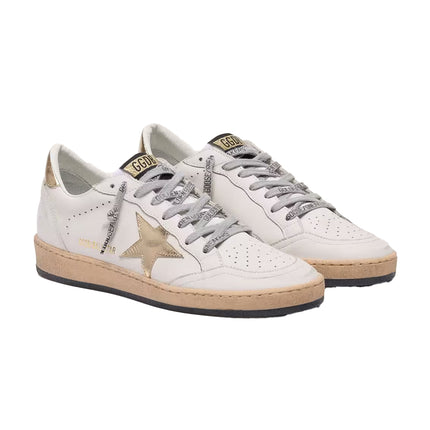 Golden Goose Women's Ball Star Sneakers White Gold Star