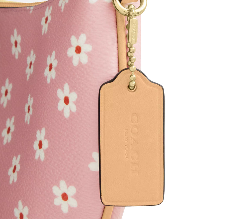 Coach Women's Mini Payton Bag With Floral Print Gold/Pink Multi