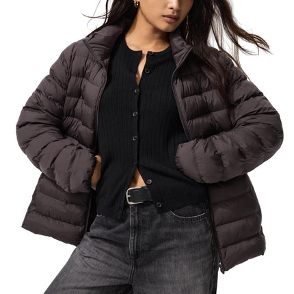Uniqlo Women's Pufftech Jacket 39 Dark Brown