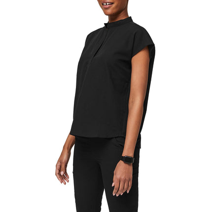 FIGS Women's Rafaela Oversized Scrub Top Black