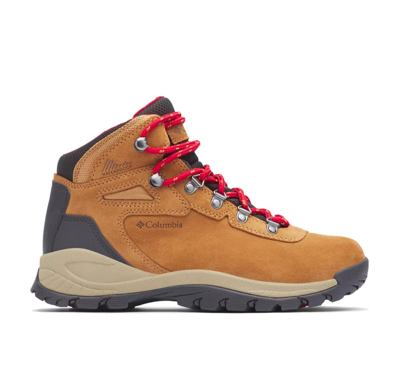 Columbia Women’s Newton Ridge Plus Waterproof Amped Hiking Boot Elk/Mountain Red