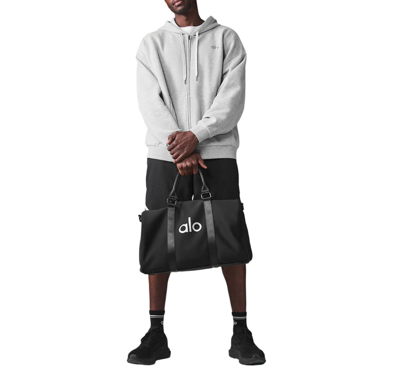 alo Men's Accolade Full Zip Hoodie Athletic Heather Grey