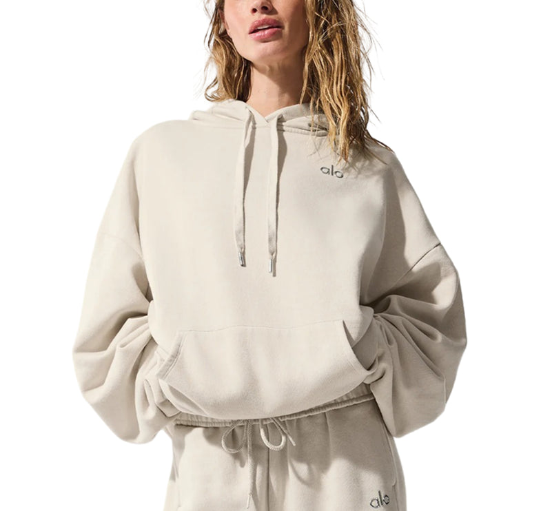alo Women's Accolade Hoodie Bone