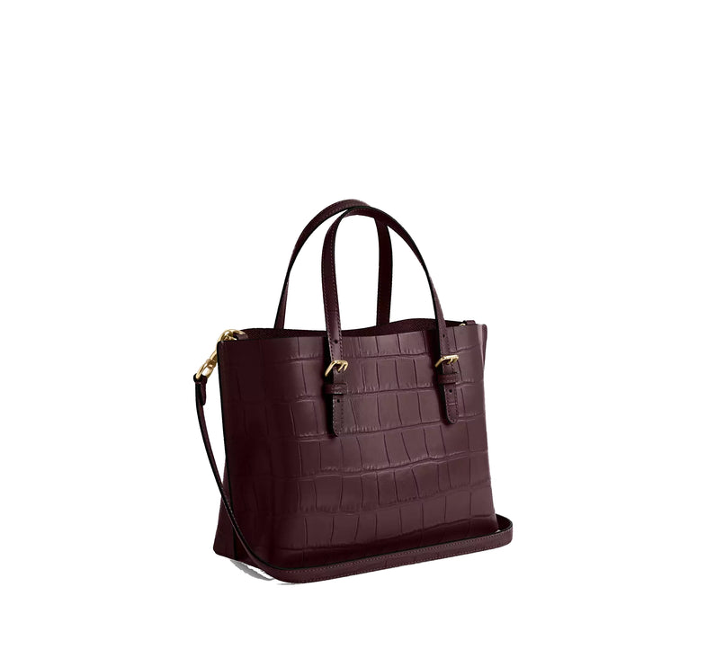 Coach Women's Mollie Tote Bag 25 Gold/Merlot