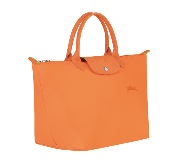 Longchamp Women's Le Pliage Green M Handbag Orange