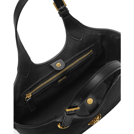 Versace Women's La Medusa Canvas Mini Tote Black