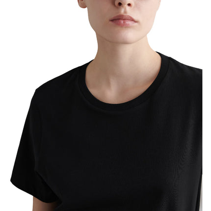 COS Women's Crew-Neck Cotton T-Shirt Black