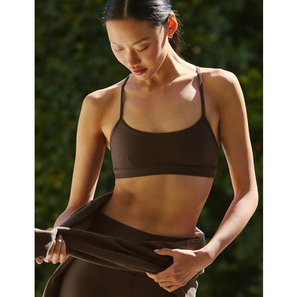 alo Women's Airlift Intrigue Bra Espresso