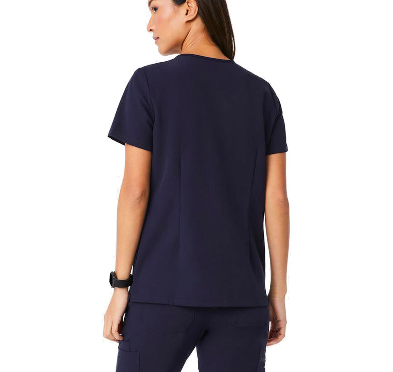 FIGS Women's Casma Three Pocket Scrub Top Navy