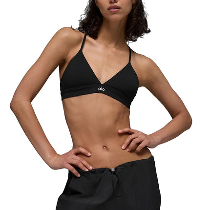 alo Women's Splendor Bra Black