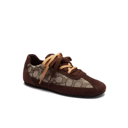 Coach Women's Soft Sneaker In Signature Jacquard Maple/Oak