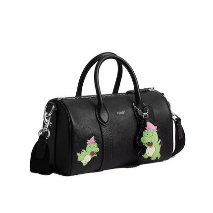 Coach Unisex Coach x Brain Dead Compass Bag 25 With Darby Dino And Charm Black