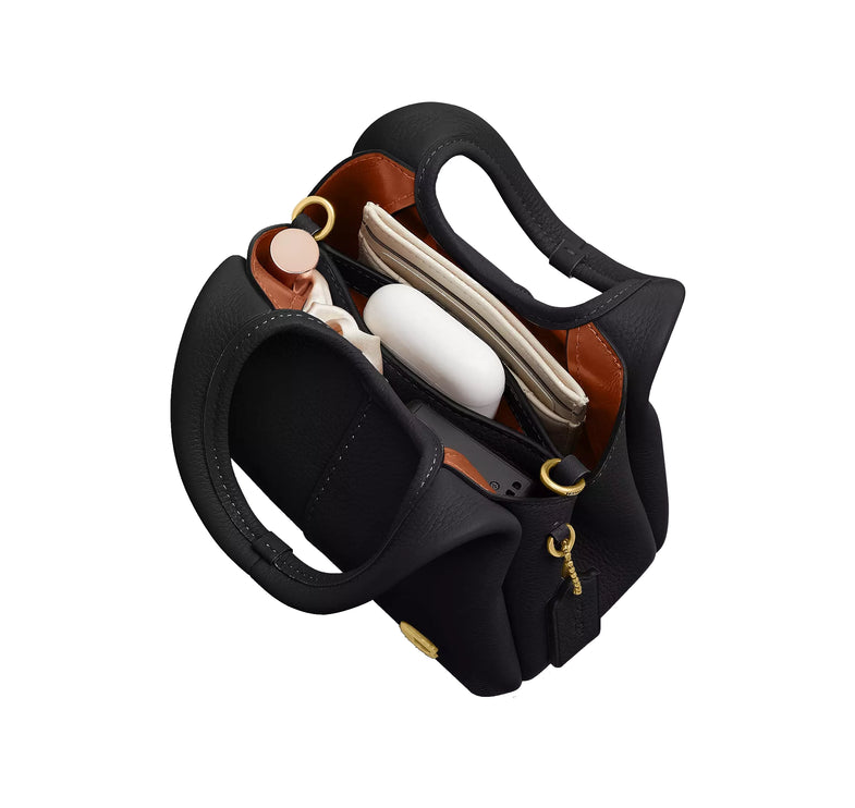 Coach Women's Lana Shoulder Bag 19 Brass/Black