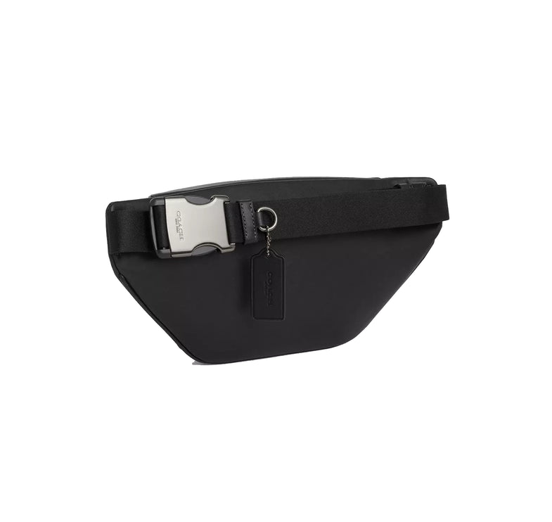 Coach Unisex Racer Small Belt Bag Gunmetal/Black