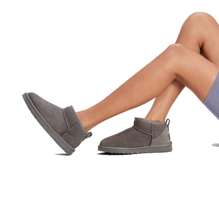 UGG Women's Classic Ultra Mini Boots Grey