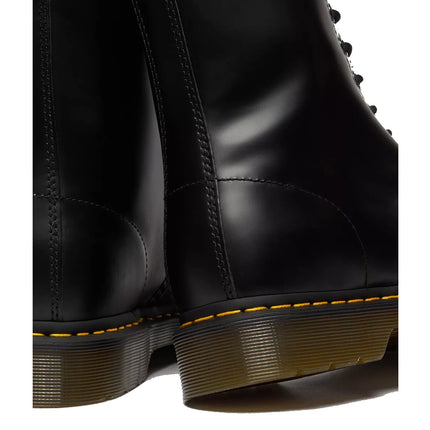 Dr. Martens Unisex 1490 Smooth Leather Mid Calf Boots Black