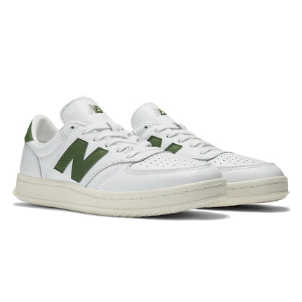 New Balance T500 White with Dark Alpine Green CT500CLC