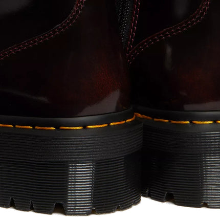 Dr. Martens Unisex Jadon Arcadia Leather Platform Boots Cherry Red