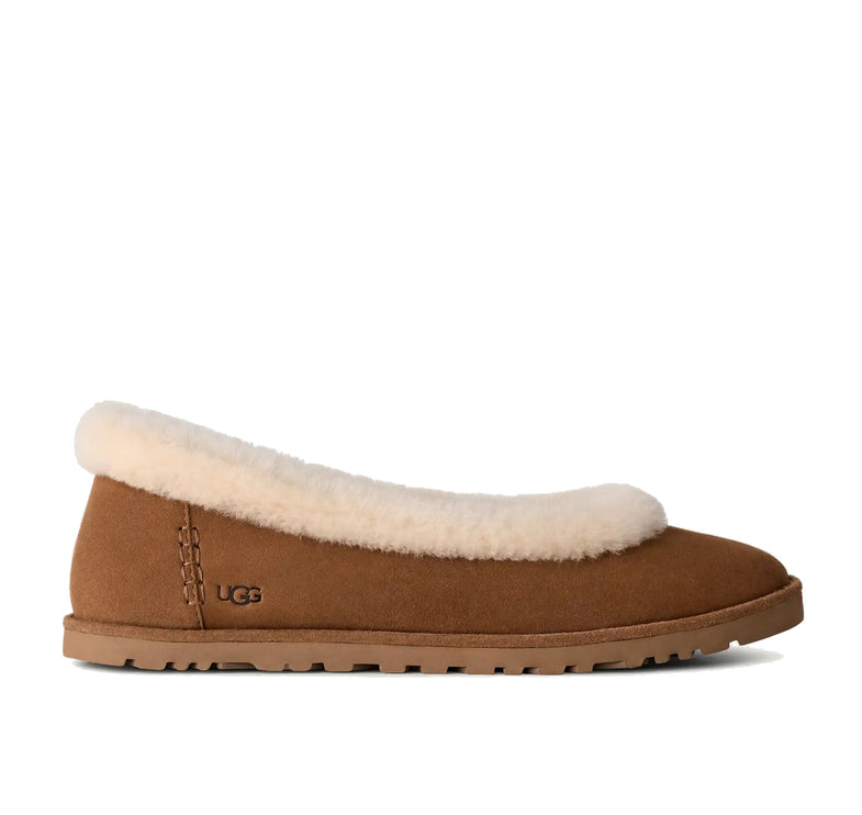 UGG Women's Zora Ballet Flat Chestnut
