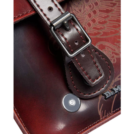 Dr. Martens 7 Inch Phoenix Arcadia Leather Satchel Cherry Red