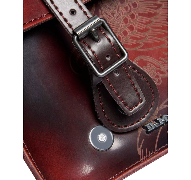 Dr. Martens 7 Inch Phoenix Arcadia Leather Satchel Cherry Red