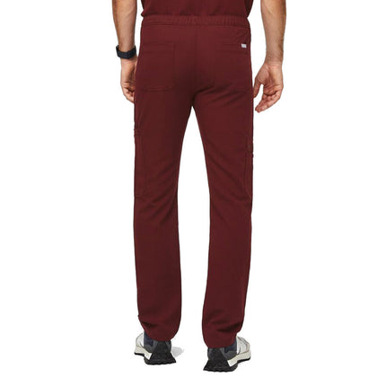 FIGS Men's Cairo Cargo Scrub Pants Burgundy