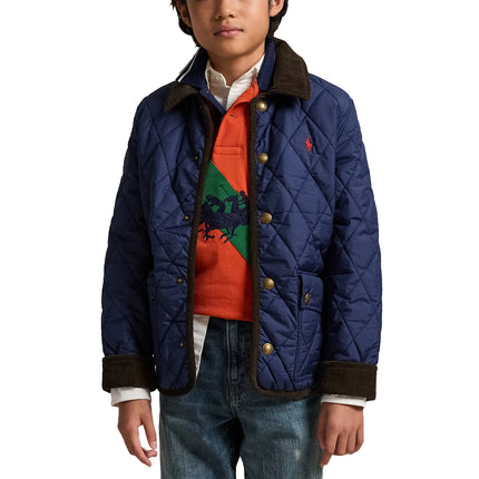 Polo Ralph Lauren Boy's Hooded Barn Jacket Newport Navy