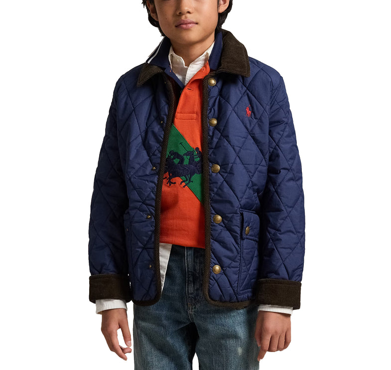 Polo Ralph Lauren Boy's Hooded Barn Jacket Newport Navy