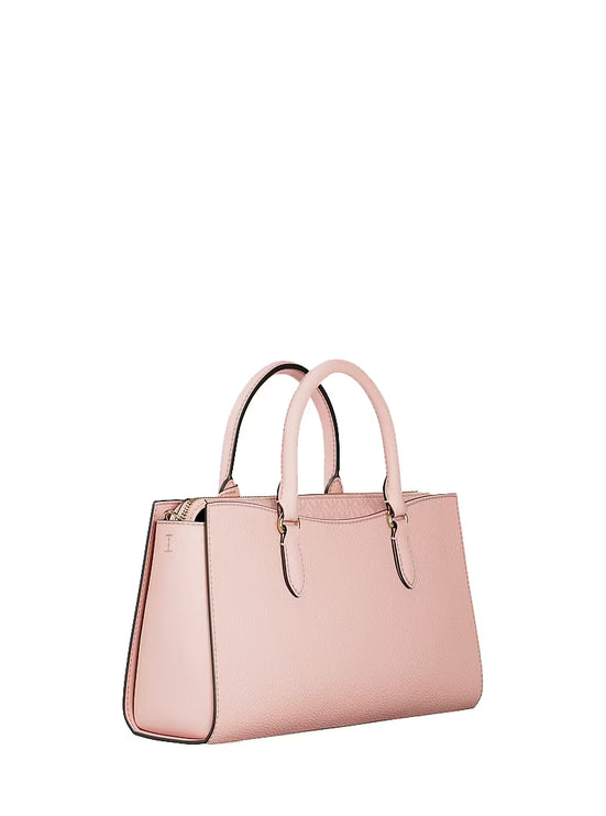 Michael Kors Women's Arden Medium Leather Top-Zip Satchel Bag Powder Blush