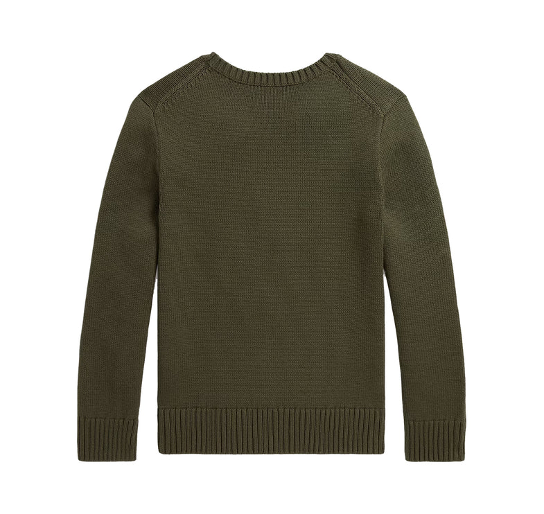 Polo Ralph Lauren Boy's Polo Bear Sweater Cruise Olive