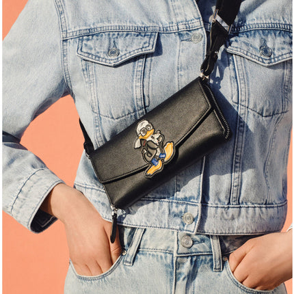 Disney x KARL LAGERFELD Women's Crossbody Wallet Black