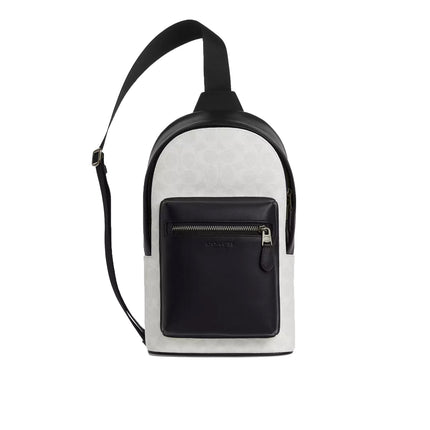 Coach Women's West Pack In Signature Canvas Gunmetal/Chalk/Black