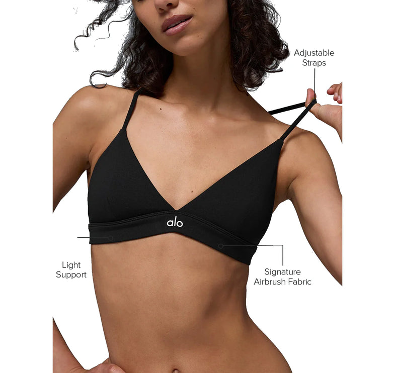 alo Women's Splendor Bra Black