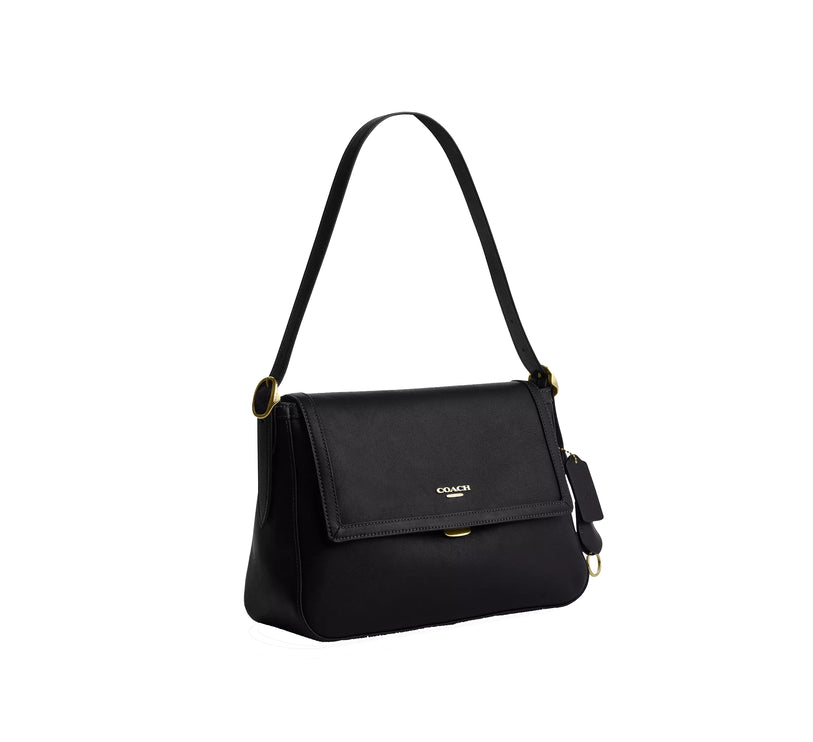 Coach Women's Etta Flap Bag Gold/Black