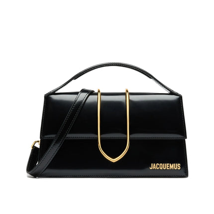 Jacquemus Women's Les Classiques The Large Bambino with Metallic Logo Black/Gold