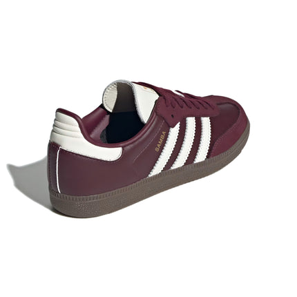 Adidas Samba OG Shoes Maroon/Off White/Gum JR8844