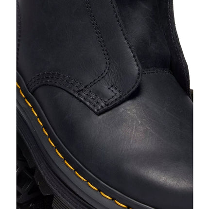 Dr. Martens Unisex Zebzag Laceless Slip On Leather Boots Black