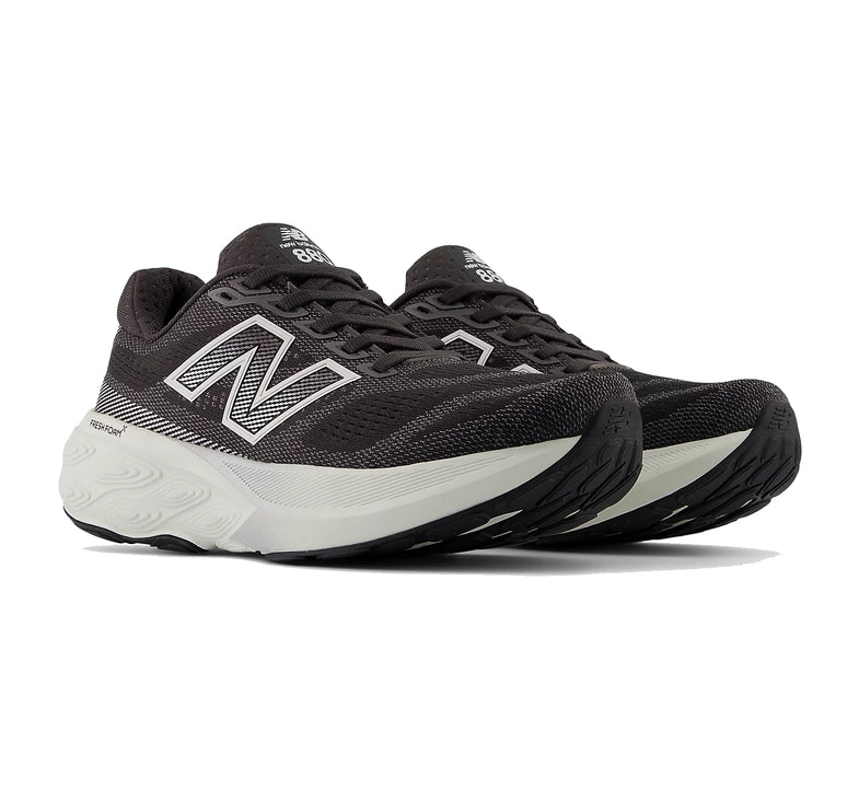 New Balance Women's Fresh Foam X 880v15 Black Cement with Sea Salt and Silver Metallic W880H15