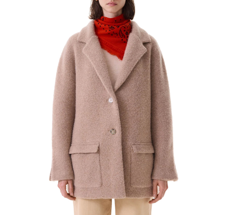 KUJTEN Women's Cashmere Bree Jacket Camel Beige