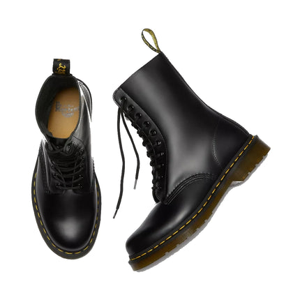 Dr. Martens Unisex 1490 Smooth Leather Mid Calf Boots Black