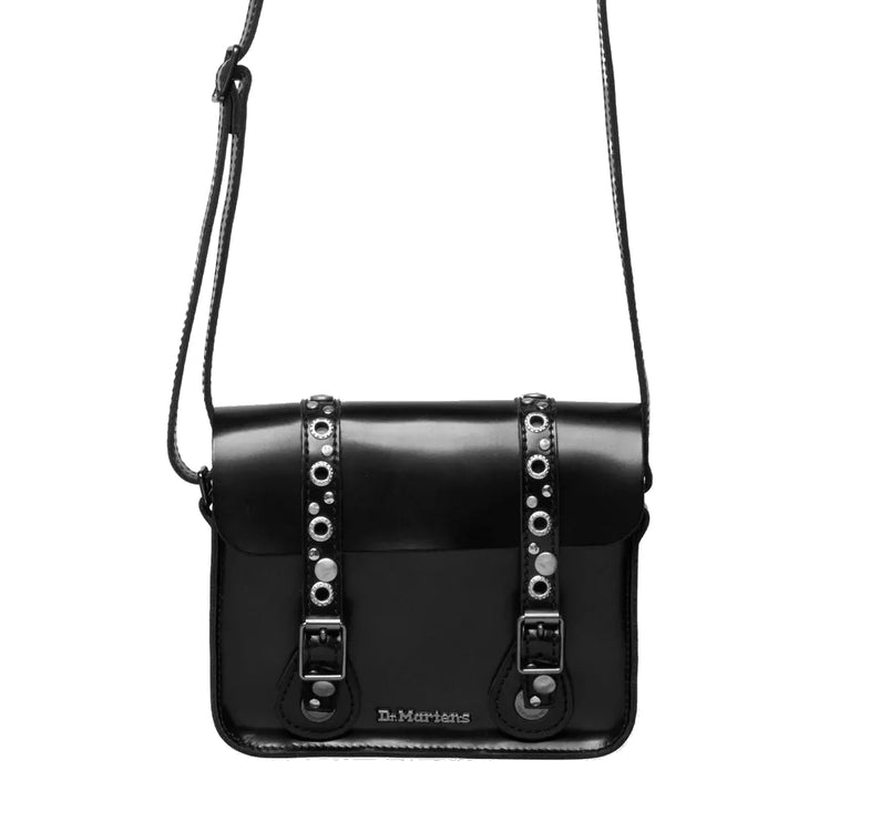 Dr. Martens 7 Inch Studded Lather Satchel Black