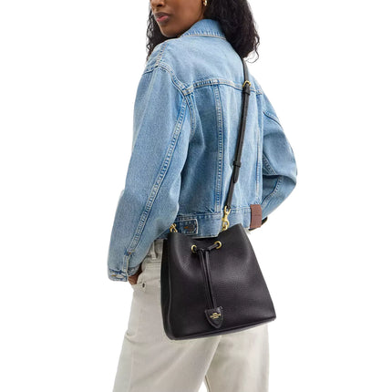 Coach Women's Rowan Bucket Bag Gold/Black